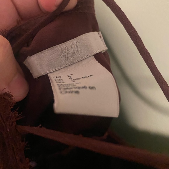 H&M Burgundy Maxi Dress with Lace Details - Picture 3 of 4